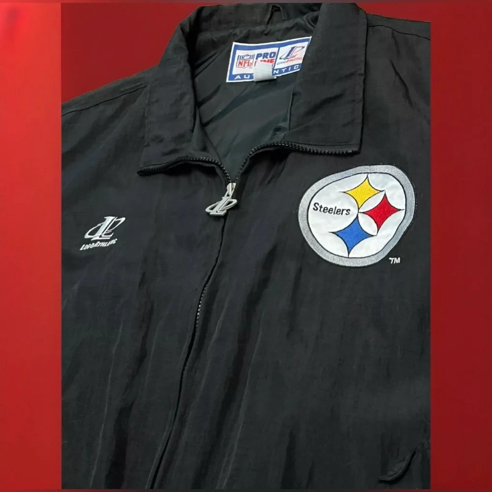 1990s Vintage  Pro Line Mens NFL Pittsburgh Steelers Jacket Large